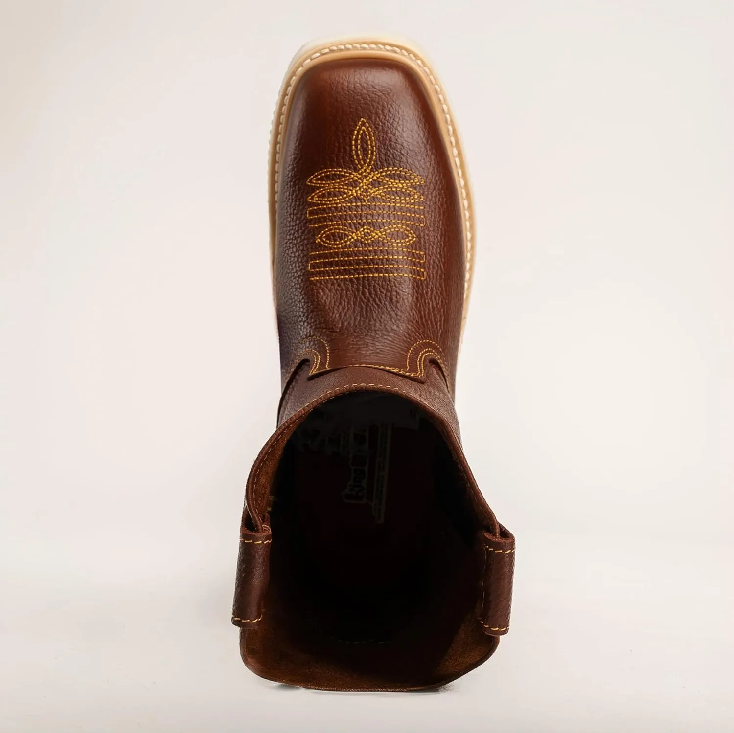 Santa Fe 11" Wellington Boots: Lightweight Comfort, Square Toe, Pull-On Ease, Full Grain Leather, Durable PU Sole