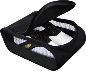 Scott Edward Portable Golf Shoe Bag Outdoor Travel Zippered Waterproof&Breathable Carrier Bags for Men and Women