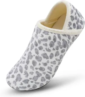 Scurtain Slippers for Women Men House Slipper Socks Lightweight Unisex Adults Barefoot Shoes Non-Slip Travel Slippers