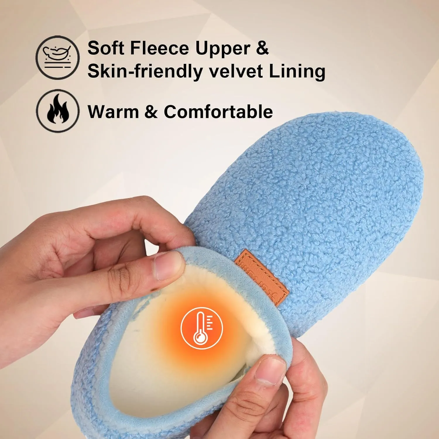 Scurtain Slippers for Women Men House Slipper Socks Lightweight Unisex Adults Barefoot Shoes Non-Slip Travel Slippers