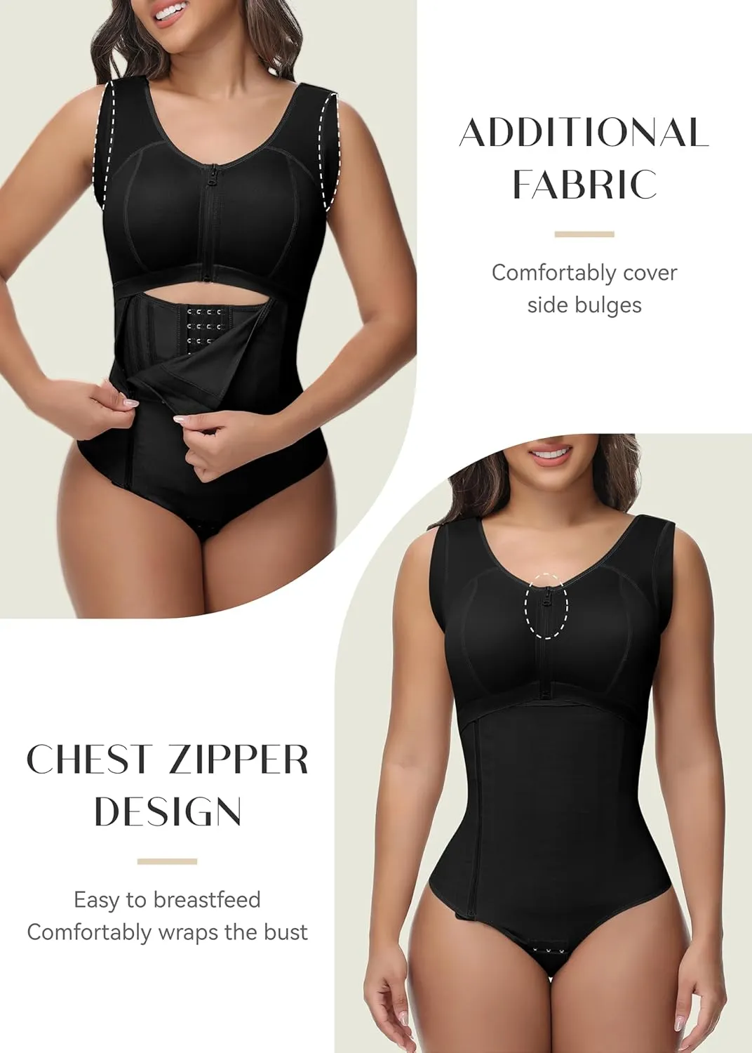 SHAPSHE Shapewear for Women Tummy Control Faja Body Shaper Full Body Fajas Colombianas Moldeadoras with Bra