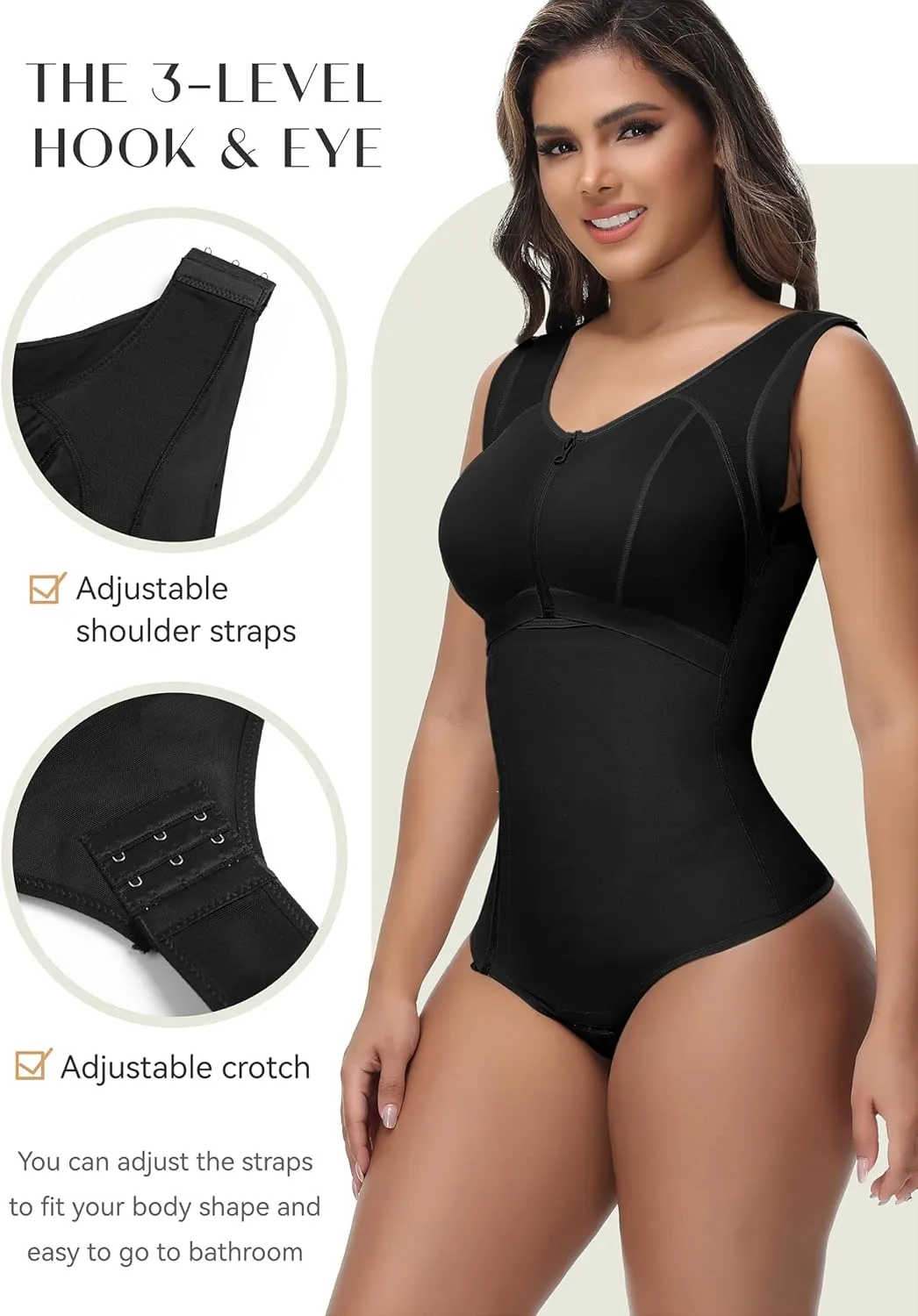 SHAPSHE Shapewear for Women Tummy Control Faja Body Shaper Full Body Fajas Colombianas Moldeadoras with Bra