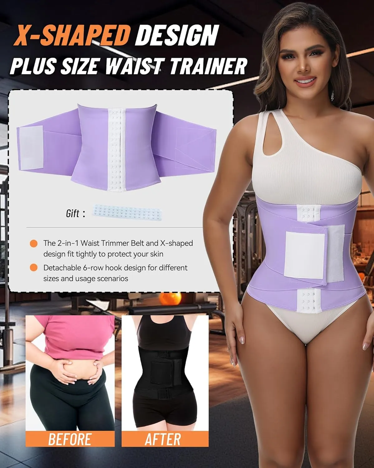 SHAPSHE Sweat Waist Trainer Corset for Women Sweet Belly Waist Trimmer Tummy Wrap Sport Workout Postpartum Sauna Belt Band