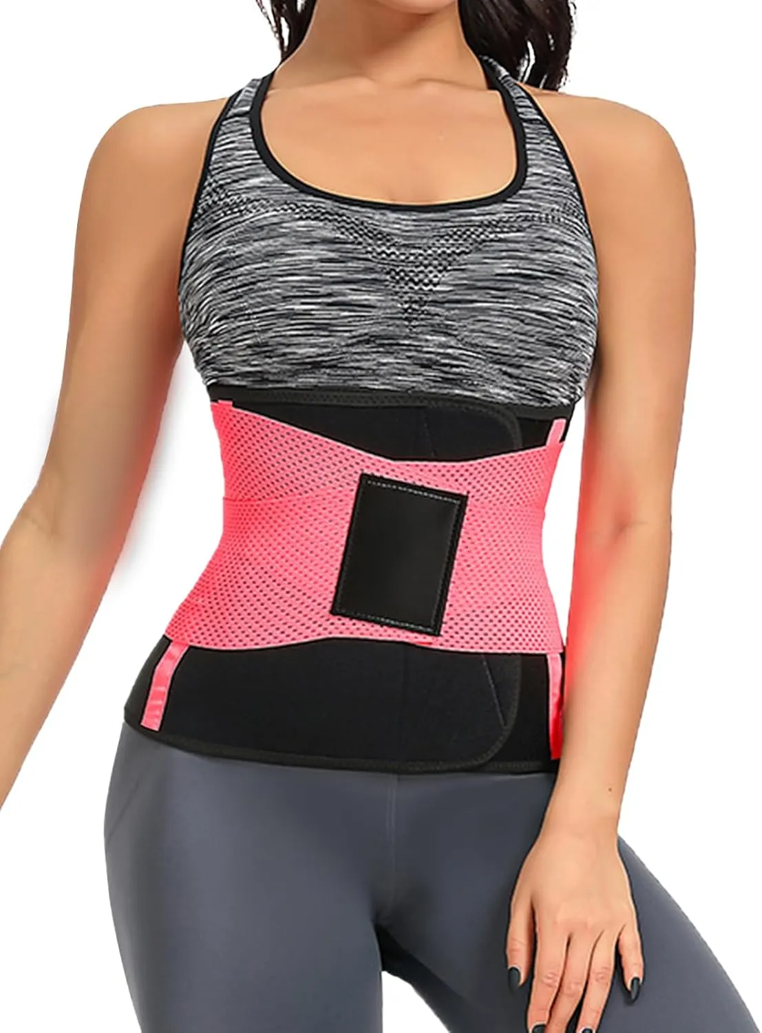 SHAPSHE Sweat Waist Trainer for women Working Out Waist Trimmer Warp Belt Belly Band Tummy Control Back Support Slimming