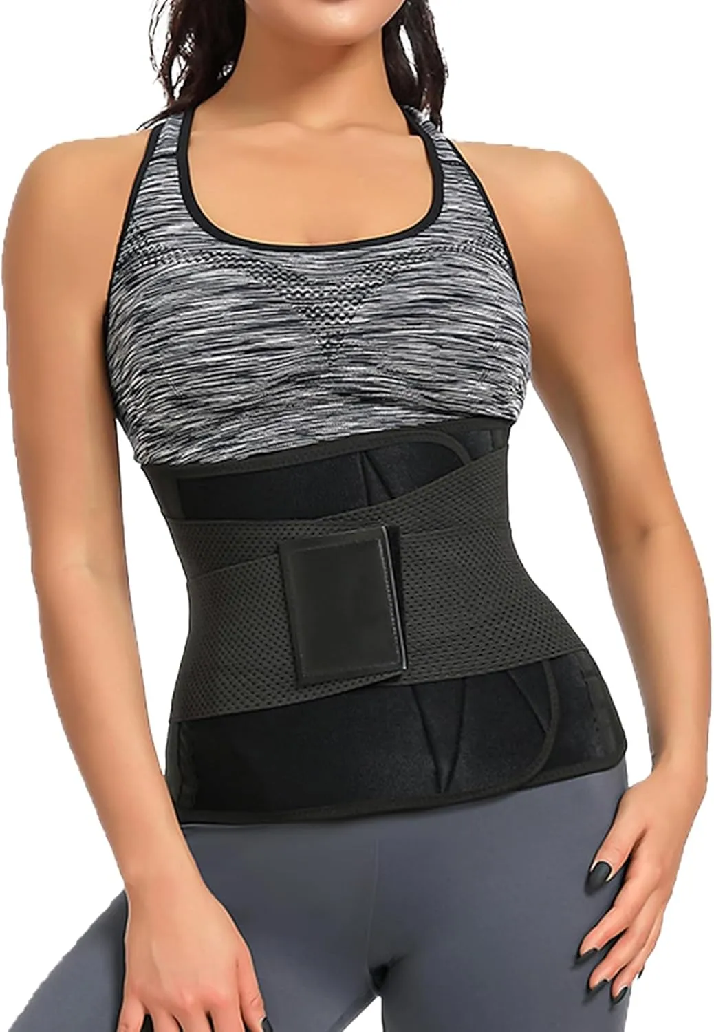 SHAPSHE Sweat Waist Trainer for women Working Out Waist Trimmer Warp Belt Belly Band Tummy Control Back Support Slimming