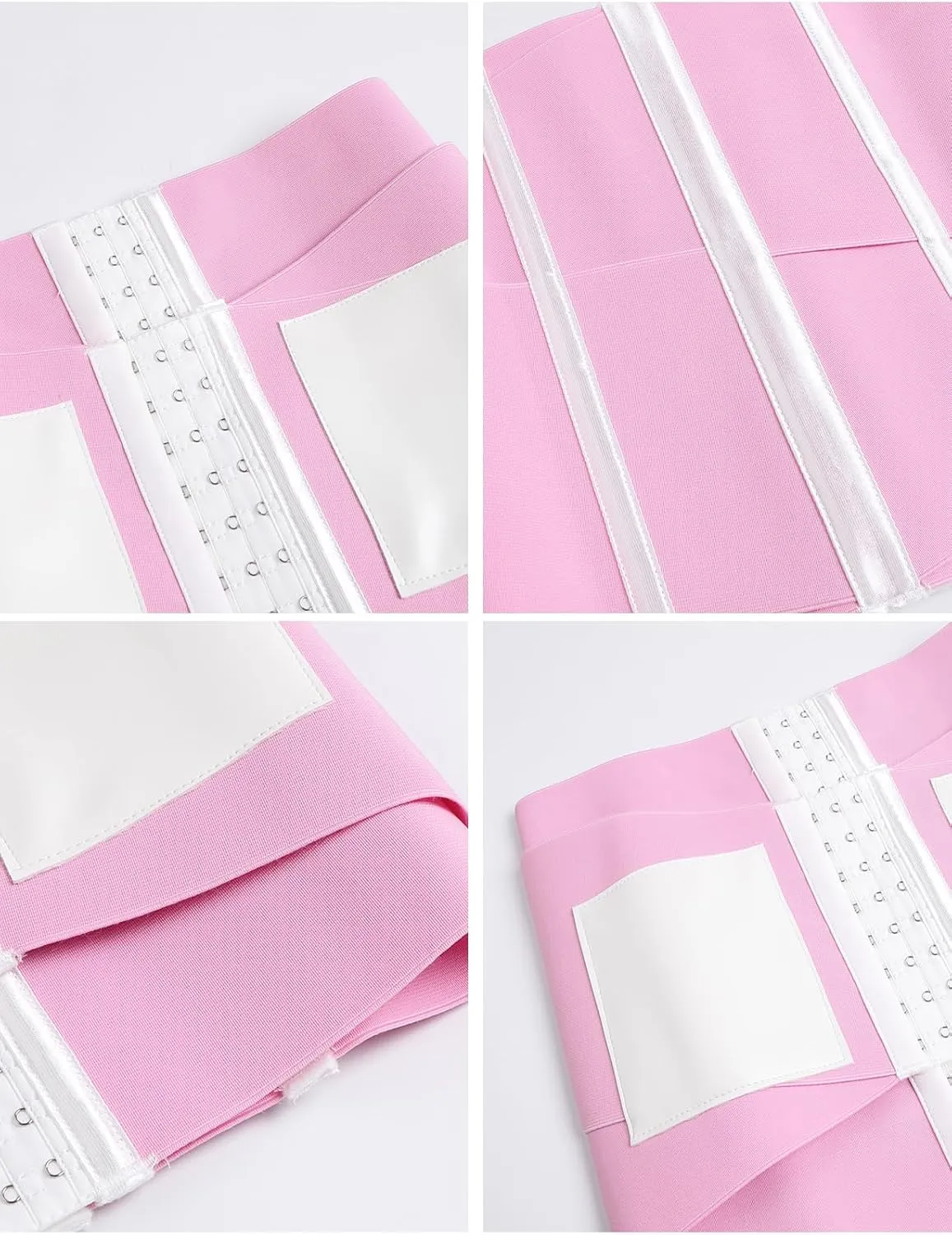 SHAPSHE Waist Trainer For Women Tummy Control Workout Waist Cincher Segmented Triple Wrap Belt Postpartum Girdle with Hooks