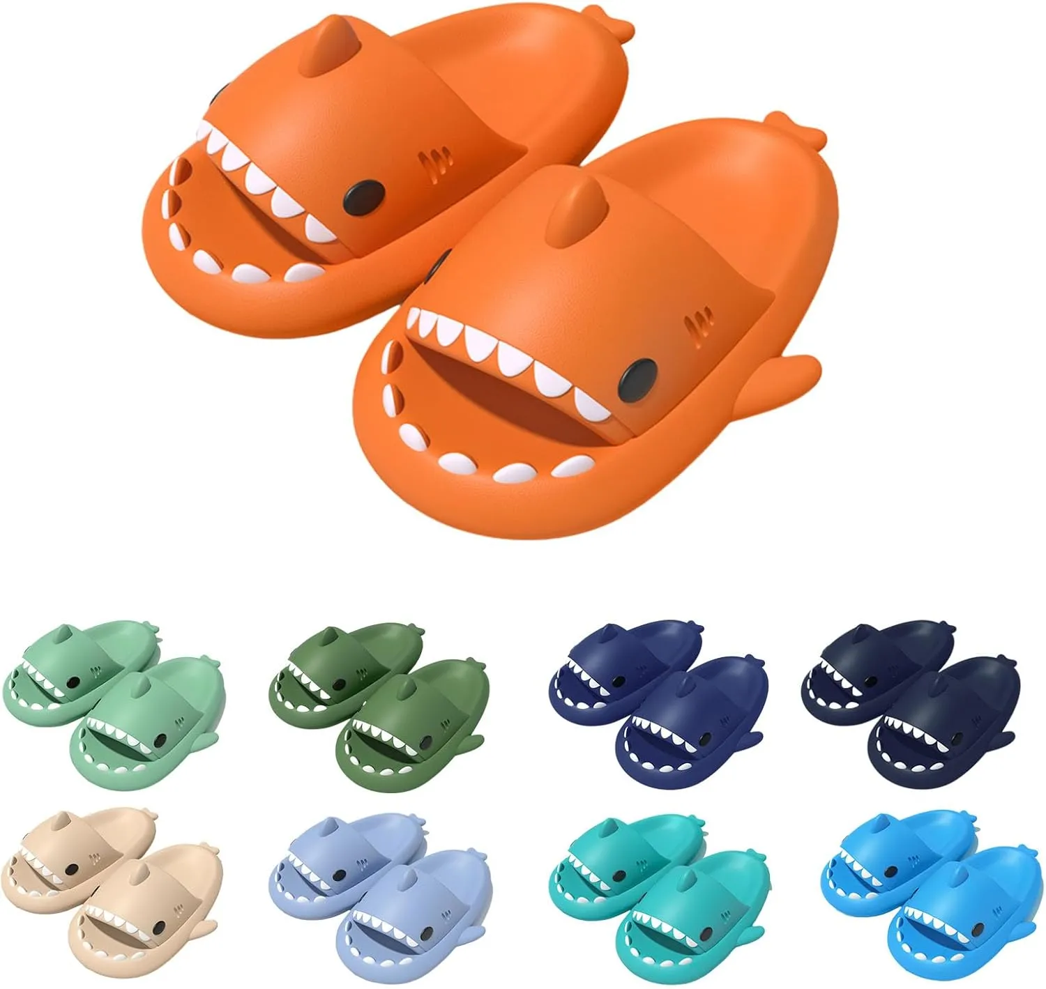 Shark Slipper, Shark Slides, Anti-Slip Quick Drying Shark Sliders