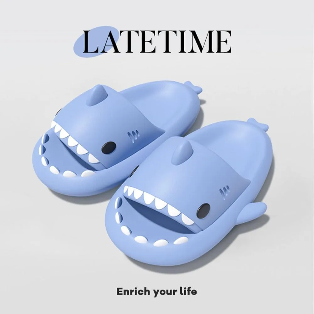 Shark Slipper, Shark Slides, Anti-Slip Quick Drying Shark Sliders