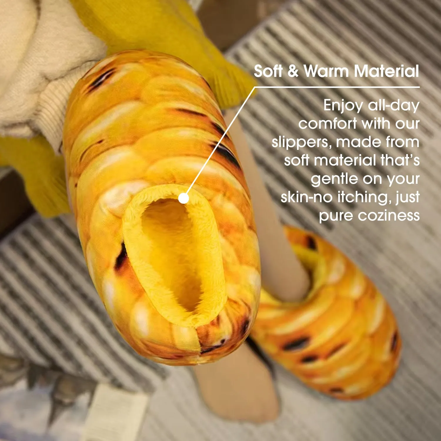 SHOEGEEᵀᴹ Bread Slippers
