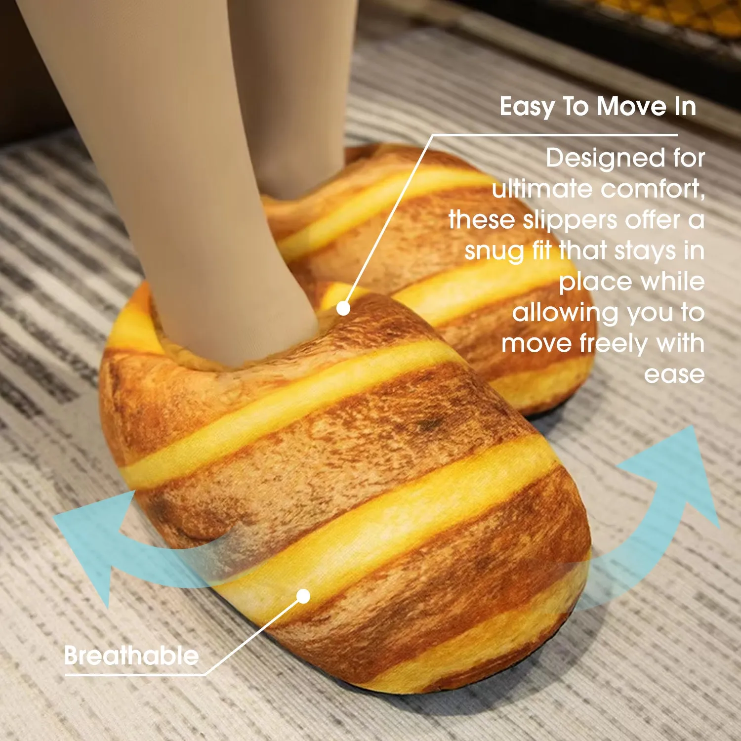 SHOEGEEᵀᴹ Bread Slippers