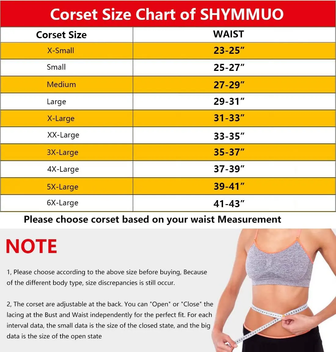 SHYMMUO Women Black Corset Steel Boned Underbust Corset Belt Satin Waist Trainer Cincher