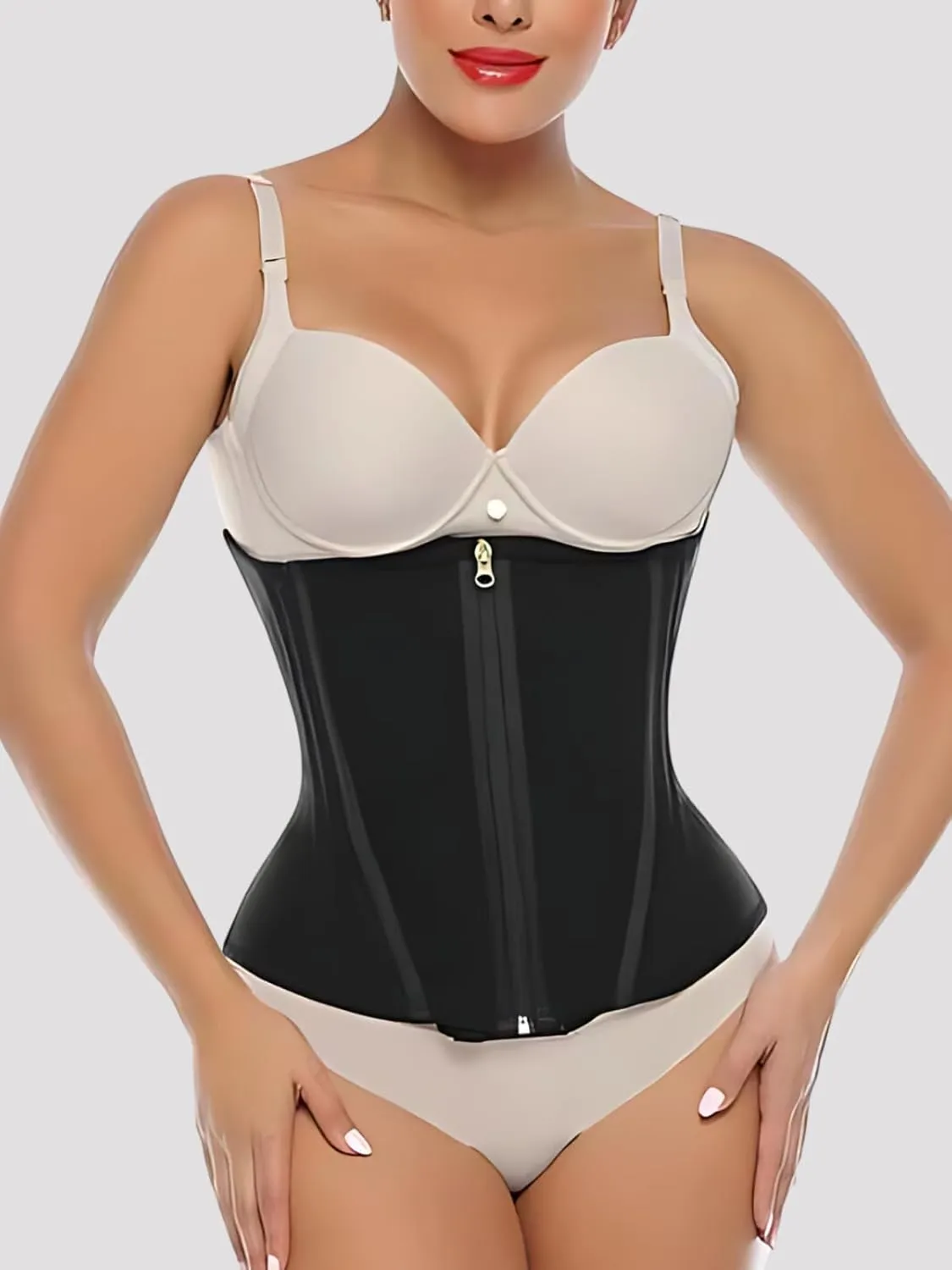 Siluet Women's Waist Trainer Body Shaping Corset High Compression Adjustable Fit Posture Support