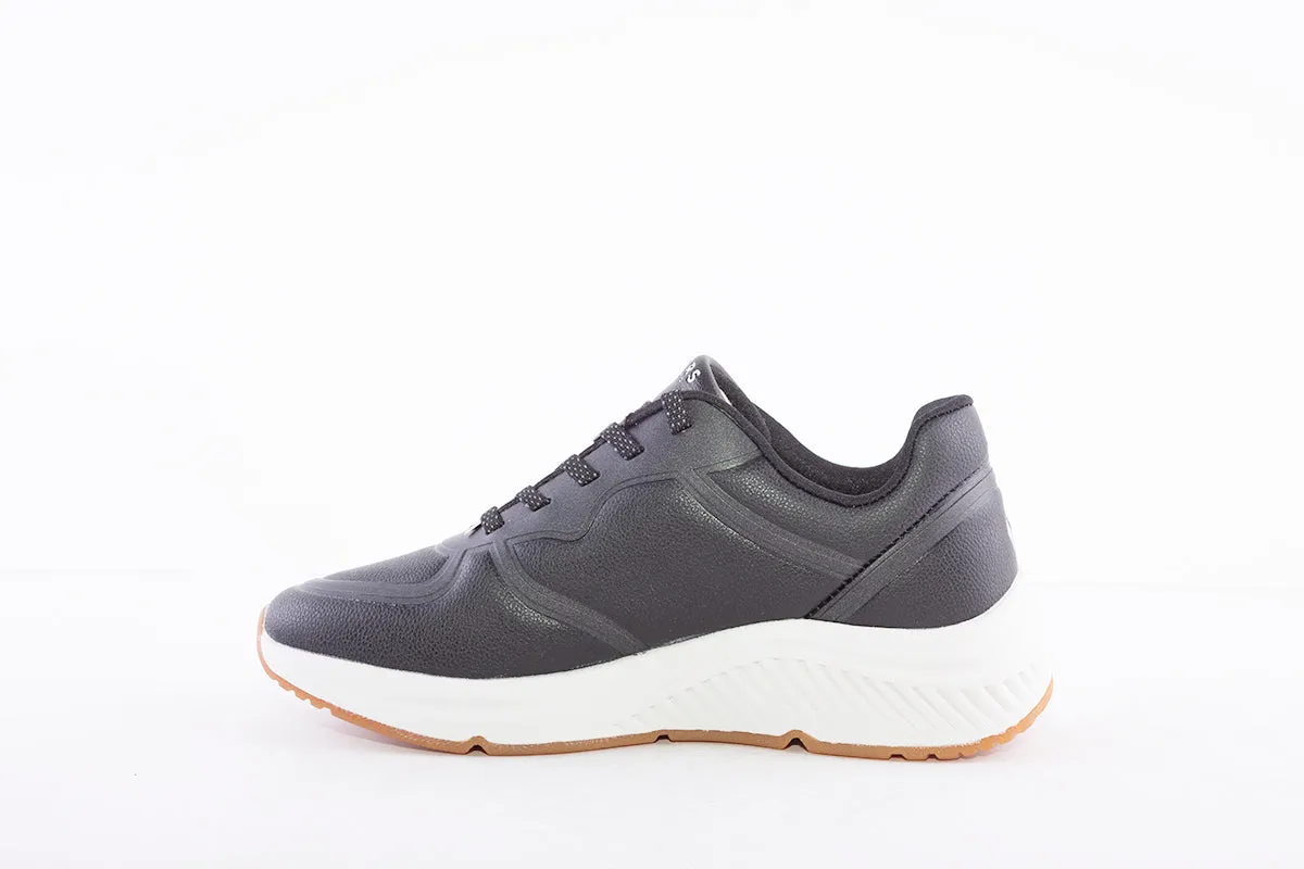 SKECHERS - 155570 ARCH FITS-MILES MILE MAKERS LACED TRAINER - BLACK