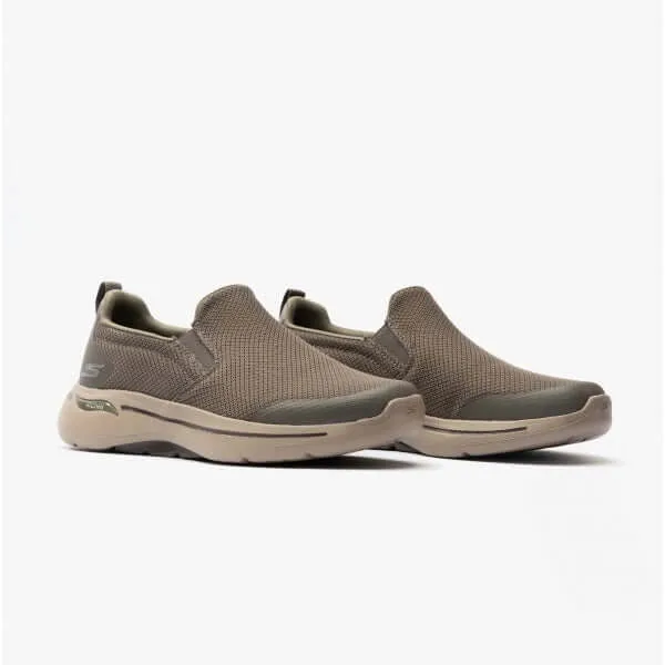 Skechers 216121/TPE GO WALK ARCH FIT-TOGPATH Mens Trainers Taupe/Natural