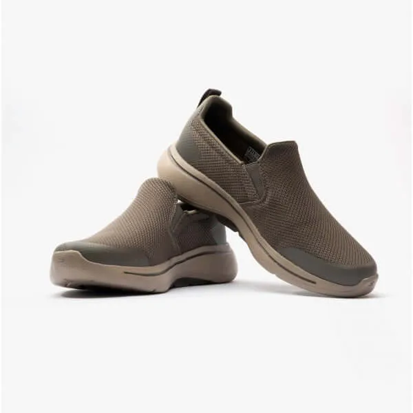 Skechers 216121/TPE GO WALK ARCH FIT-TOGPATH Mens Trainers Taupe/Natural