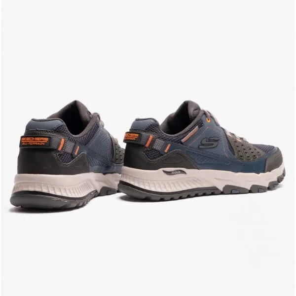 Skechers 237545/NVOR ARCH FIT ESCAPE PLAN Mens Hiking Trainers Navy/Orange