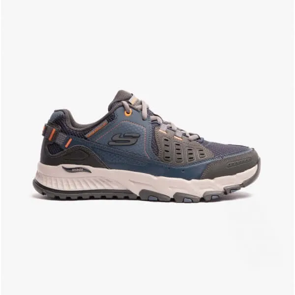 Skechers 237545/NVOR ARCH FIT ESCAPE PLAN Mens Hiking Trainers Navy/Orange