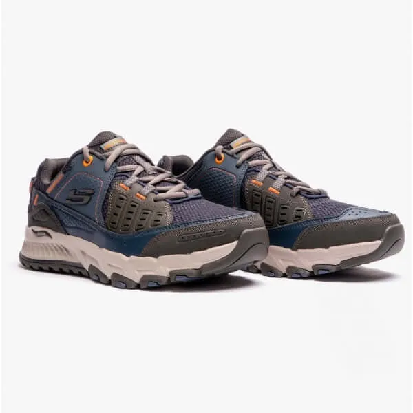 Skechers 237545/NVOR ARCH FIT ESCAPE PLAN Mens Hiking Trainers Navy/Orange