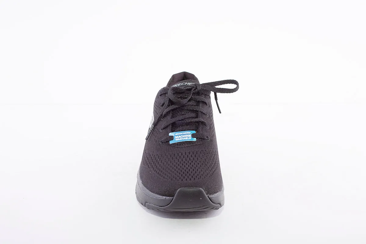 SKECHERS - ARCH FIT BIG APPEAL-LACED TRAINER - BLACK
