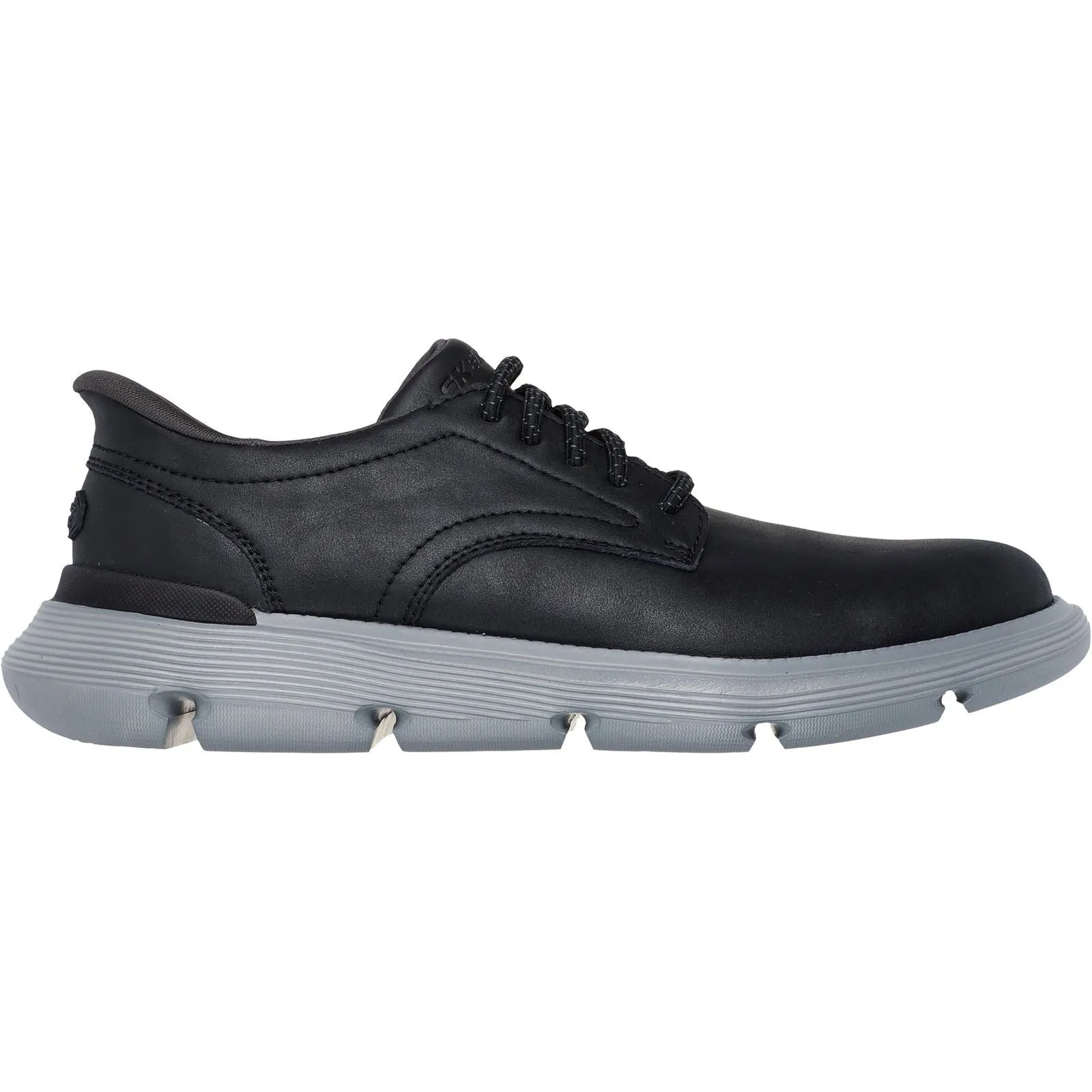 Skechers Garza Duran Leather Men's Black Trainers