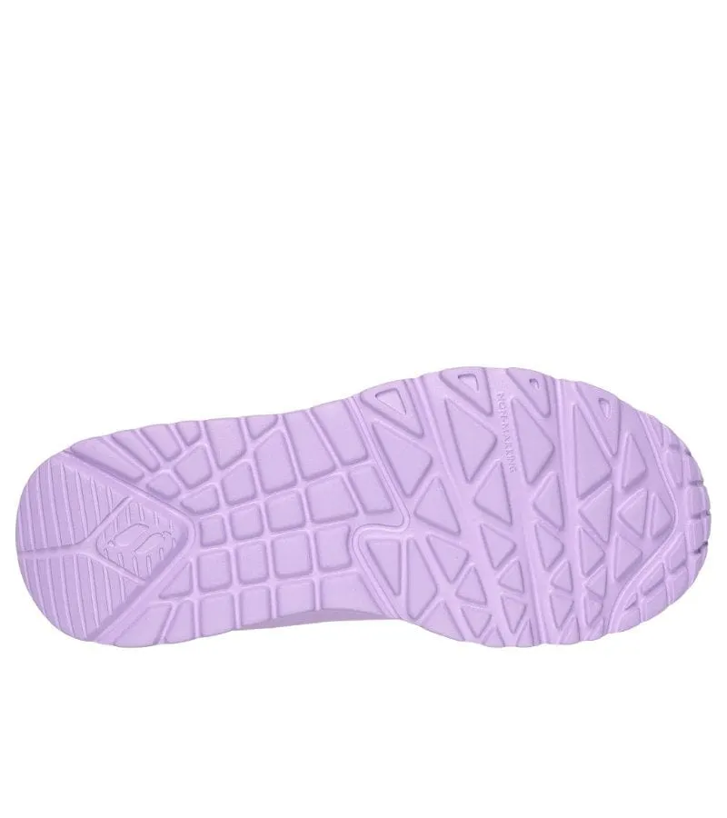 Skechers Girls Purple Strap Fashion Trainer - Uno Lite 310451L