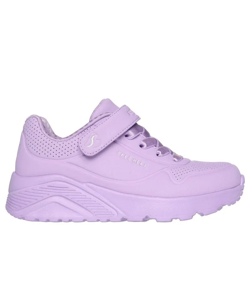 Skechers Girls Purple Strap Fashion Trainer - Uno Lite 310451L