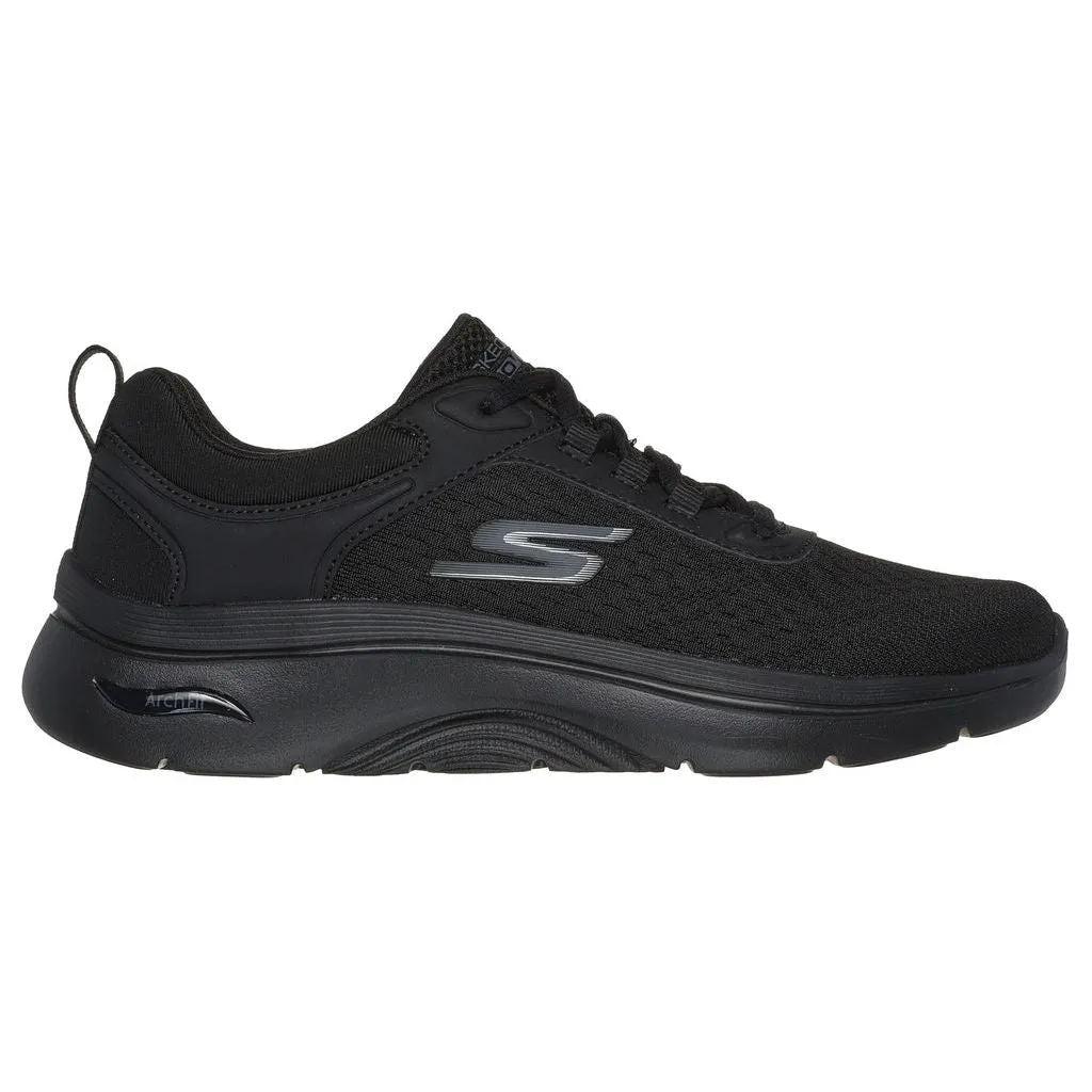 Skechers Go Walk Arch Fit - Ladies Lace Trainer in Black