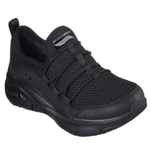 Skechers Ladies ARCH-FIT Black Slip-On Trainer 149056/BBK