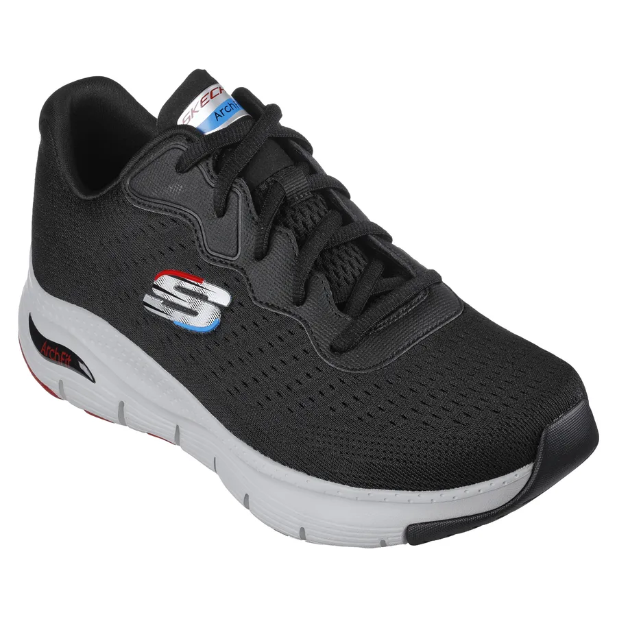 Skechers Mens Black Arch-Fit INFINITY COOL Laced Trainer 232303/BLK