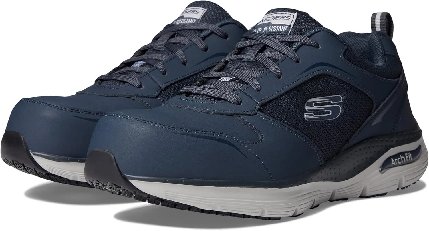 Skechers Men's Lace Up Safety Arch Fit Sr Comp Toe
