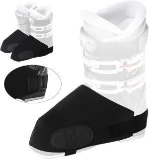 Ski Boot Covers,Boot Warmers,Heater Cover,Insulated Boot Covers,Boot Covers for Snowy Days,Boots Protection for Skiers,Winter Sport Accessory (1 Pair,Black)