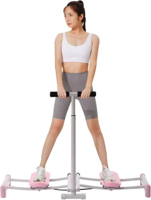 Ski Simulator Pelvic Floor Muscle Repair Trainer, Pelvic Floor Muscle Fitness Equipment with Yoga Tension Band, Hip Trainer with Adjustable Rods, Use for Home Fitness, Exercise, Body Shaping