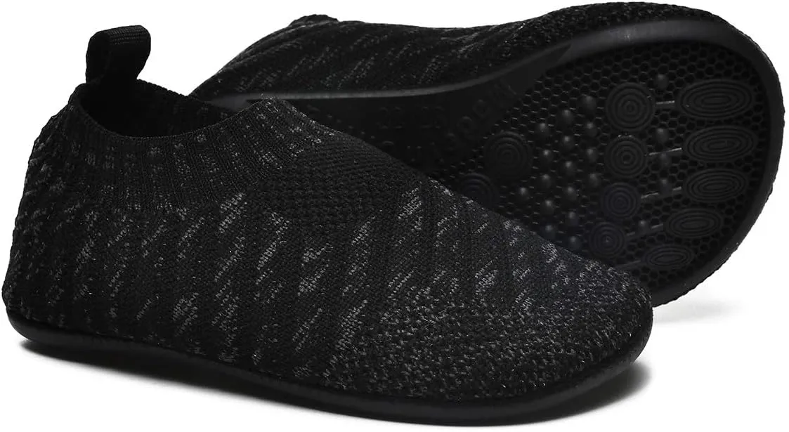 SLEVEL Comfort Toddler Slippers Lightweight Little Kids Indoor Non Slip Grip Around The House Home Shoes for Boys Girls