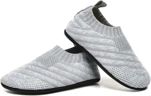 SLEVEL Comfort Toddler Slippers Lightweight Little Kids Indoor Non Slip Grip Around The House Home Shoes for Boys Girls