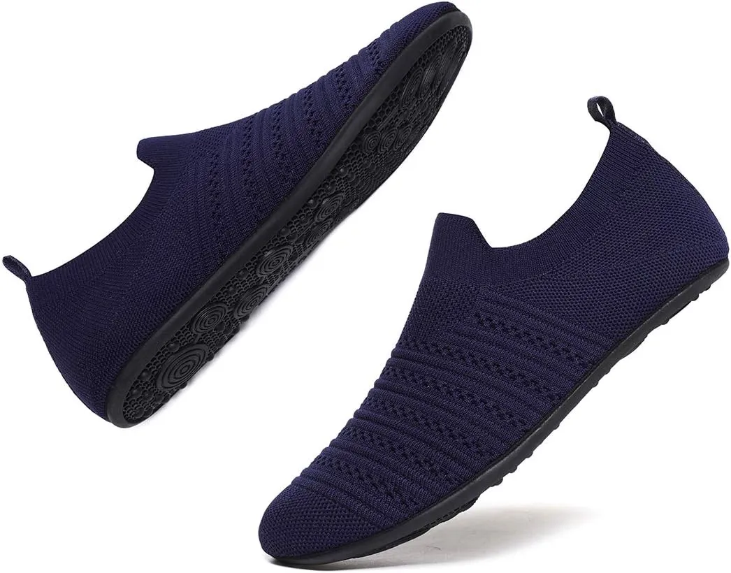 SLEVEL Lightweight Non Slip Travel Indoor Grip House Slipper Socks Unisex Adult Around The House Floor Home Shoes for Women Men