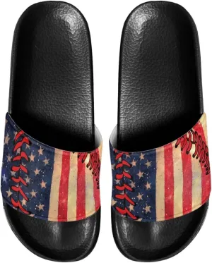 Slides Sandals for Women Slip On Flat Sandals Open Toe Comfort Beach Sandals Slippers