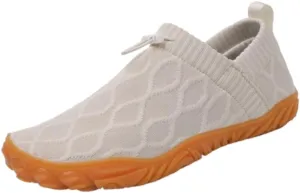 Slip on Barefoot Shoe, Casual Beach Walking Shoes, Slip on Knitted Water Sneakers, Minimalist Shoes Women, Quick-Dry Comfortable Outdoor Running Sneakers