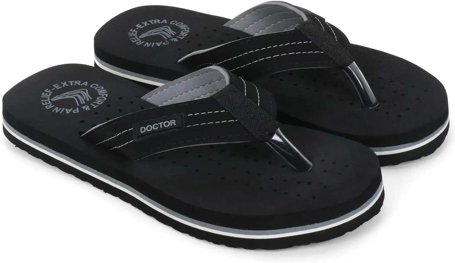 Slipper Care Orthopaedic and Diabetic Comfort Doctor Slipper, Flip-Flop, Cushion, Slides and House Slipper for Men's and boys ULTRA SOFT D-28