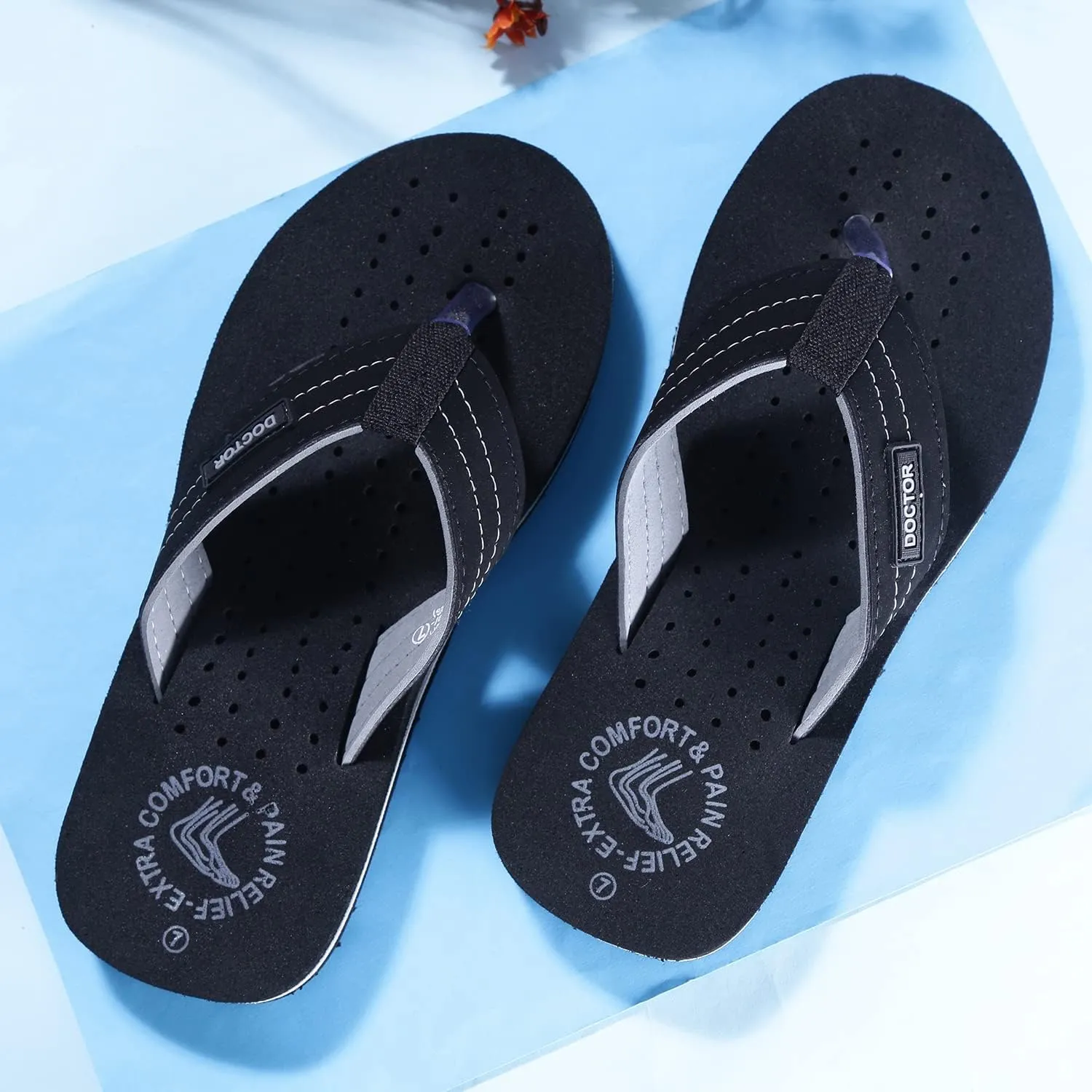 Slipper Care Orthopaedic and Diabetic Comfort Doctor Slipper, Flip-Flop, Cushion, Slides and House Slipper for Men's and boys ULTRA SOFT D-28