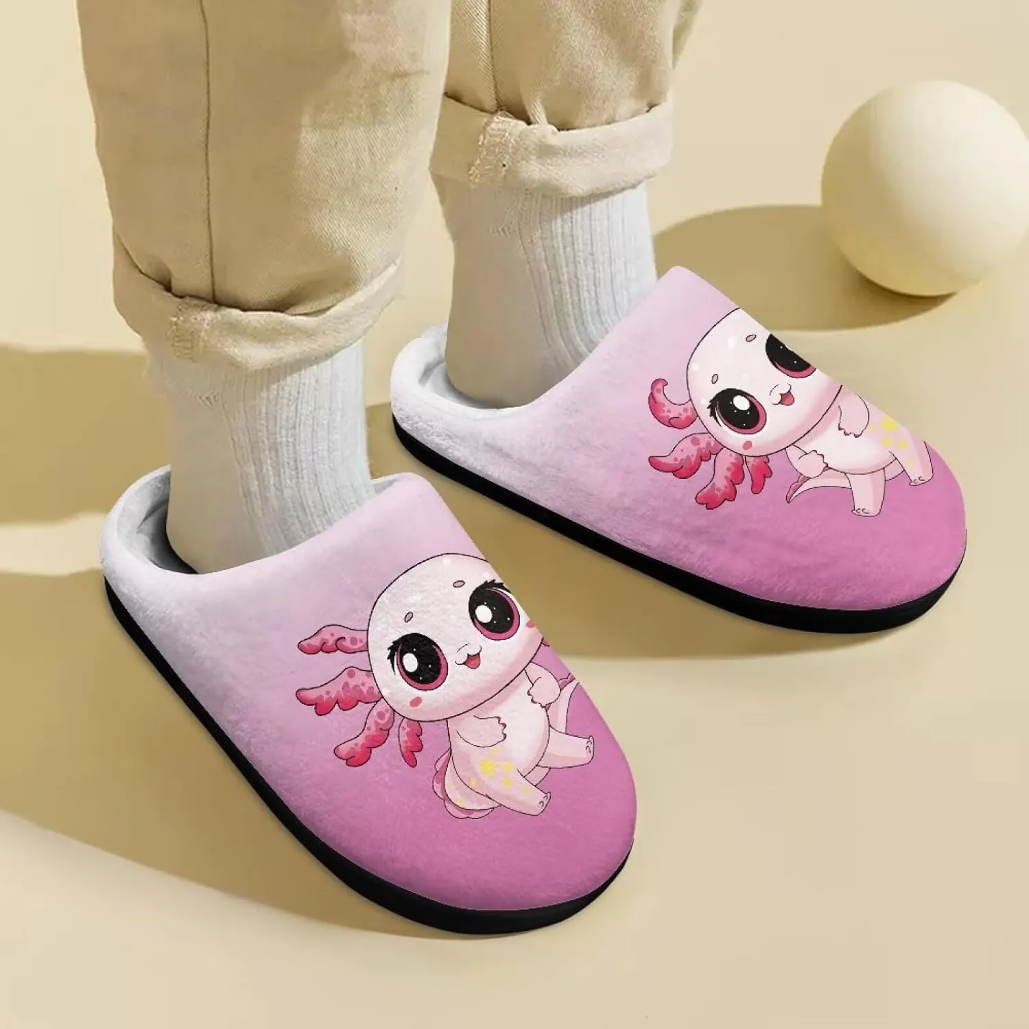 Slippers for Girls Kids Boys Size 9-15 Winter Cotton Slipper Indoor Fuzzy Slippers