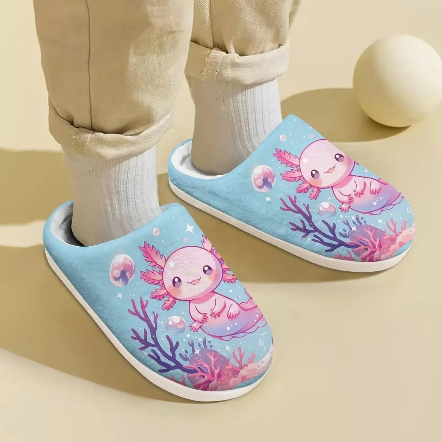 Slippers for Girls Size 9-15 Kids Indoors Outdoors Winter Slippers Fuzzy Cozy Slippers