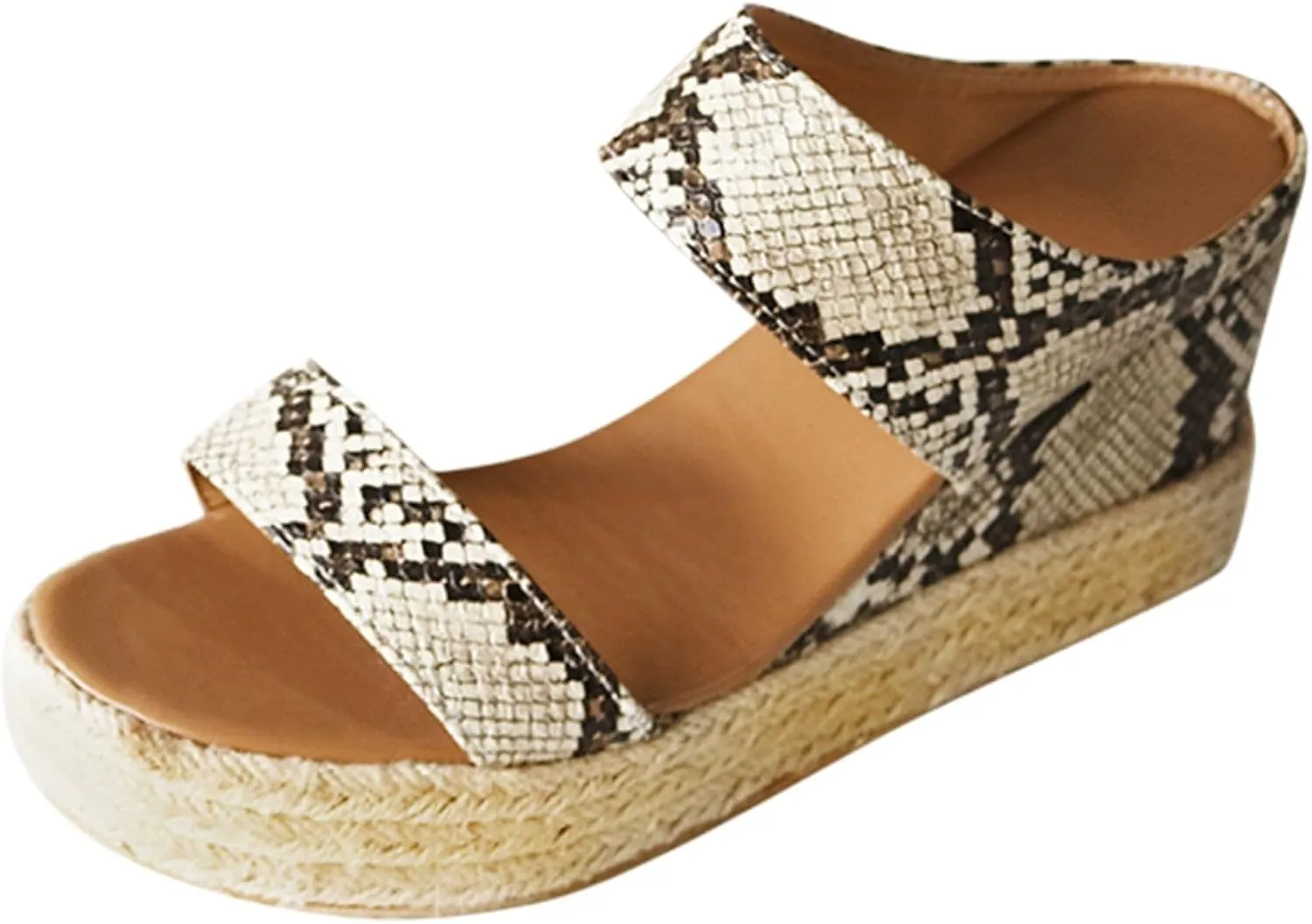 Slippers for Women Casual Open Toe Wedge Sandals Orthopedic Flatform Sandals Non Slip Quick Drying Shower Slides Bathroom Sandal Slip On Indoor Outdoor