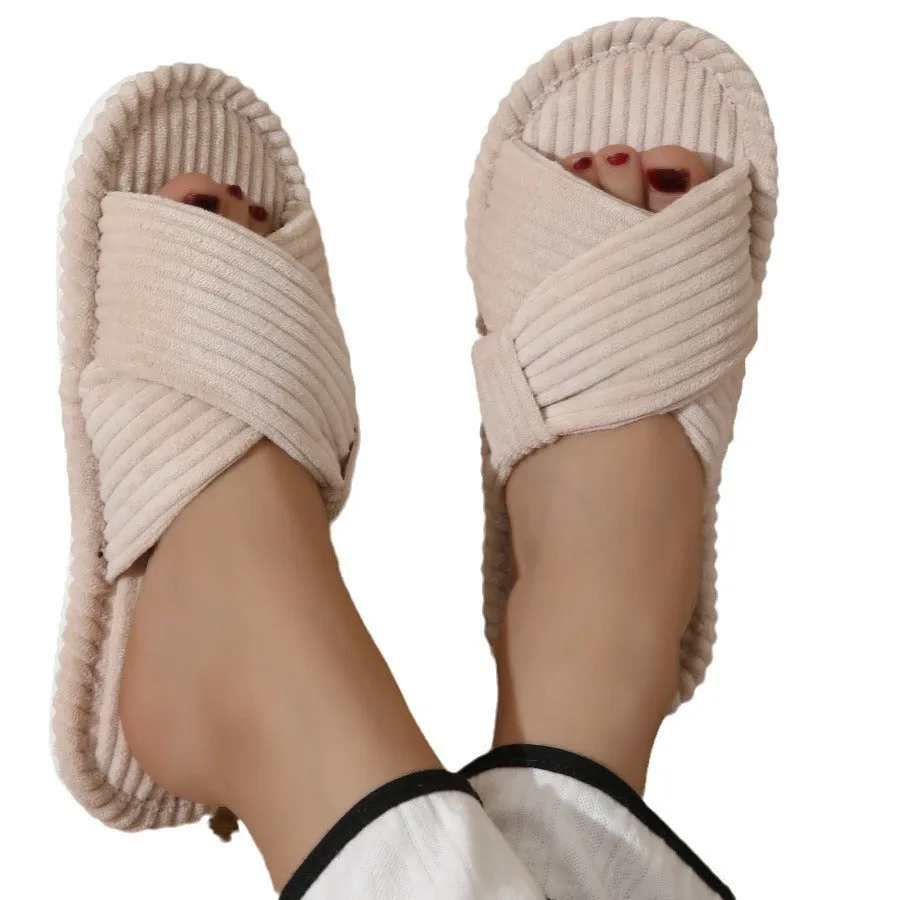 Slippers Open Home Non-slip Flat Couple