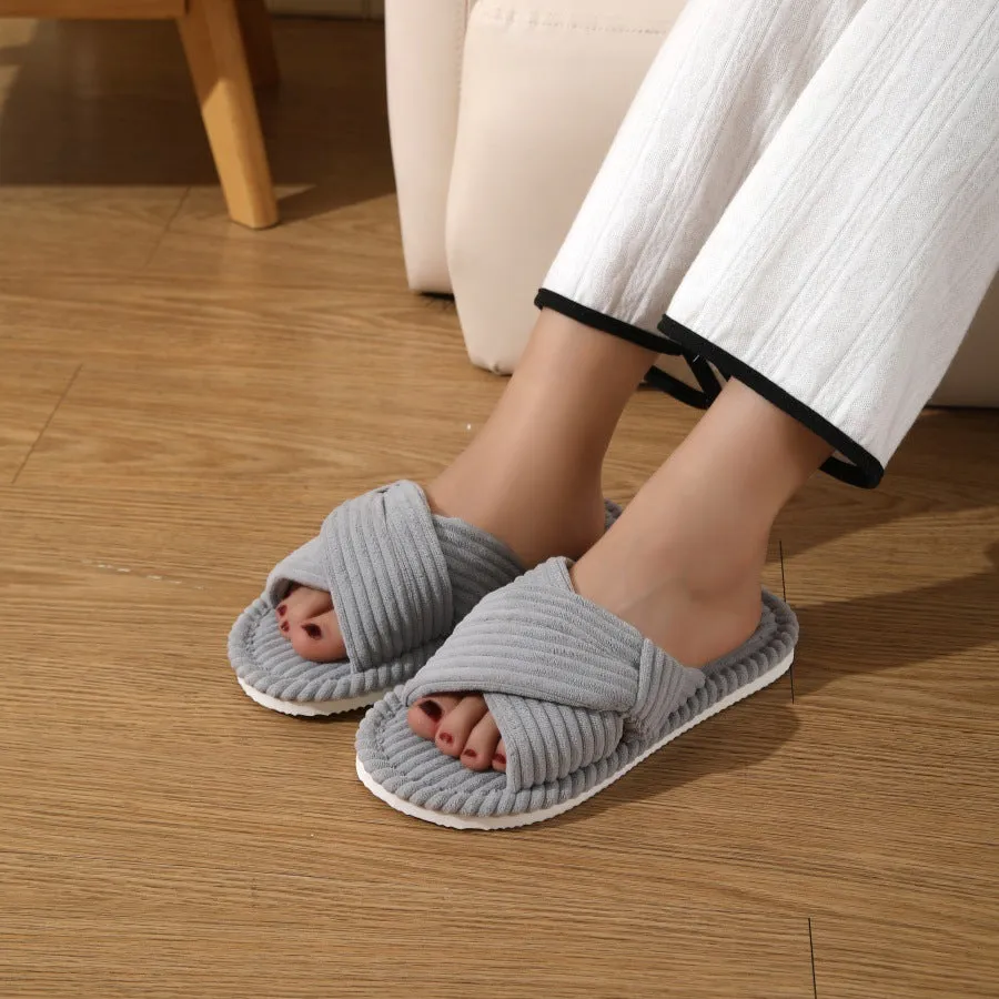 Slippers Open Home Non-slip Flat Couple