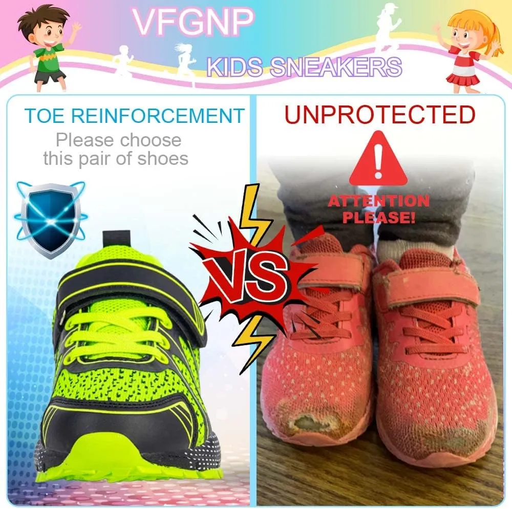 Sneakers for Boys and Girls, Kids Tennis Running Shoes, Lightweight Breathable Sport Athletic Shoe