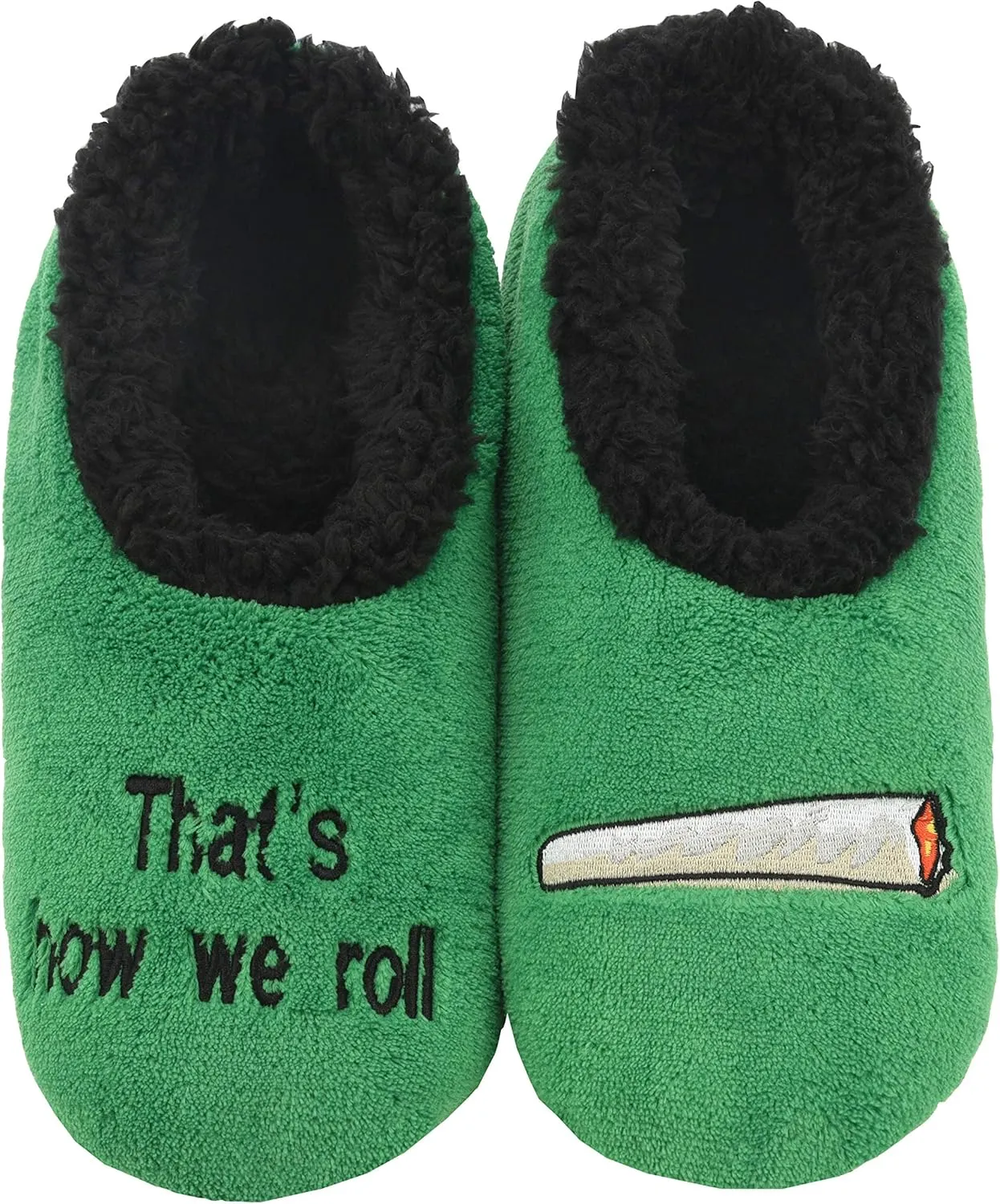 Snoozies Pairable Slipper Socks - Funny House Slippers for Women, Non-Slip Fuzzy Slipper Socks