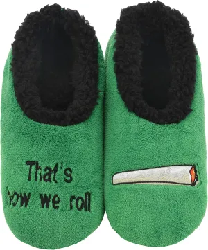 Snoozies Pairable Slipper Socks - Funny House Slippers for Women, Non-Slip Fuzzy Slipper Socks