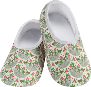 Snoozies Skinnies slipper socks for Women - Non-Slip slipper socks Lightweight Soft Sherpa Lining - Foldable