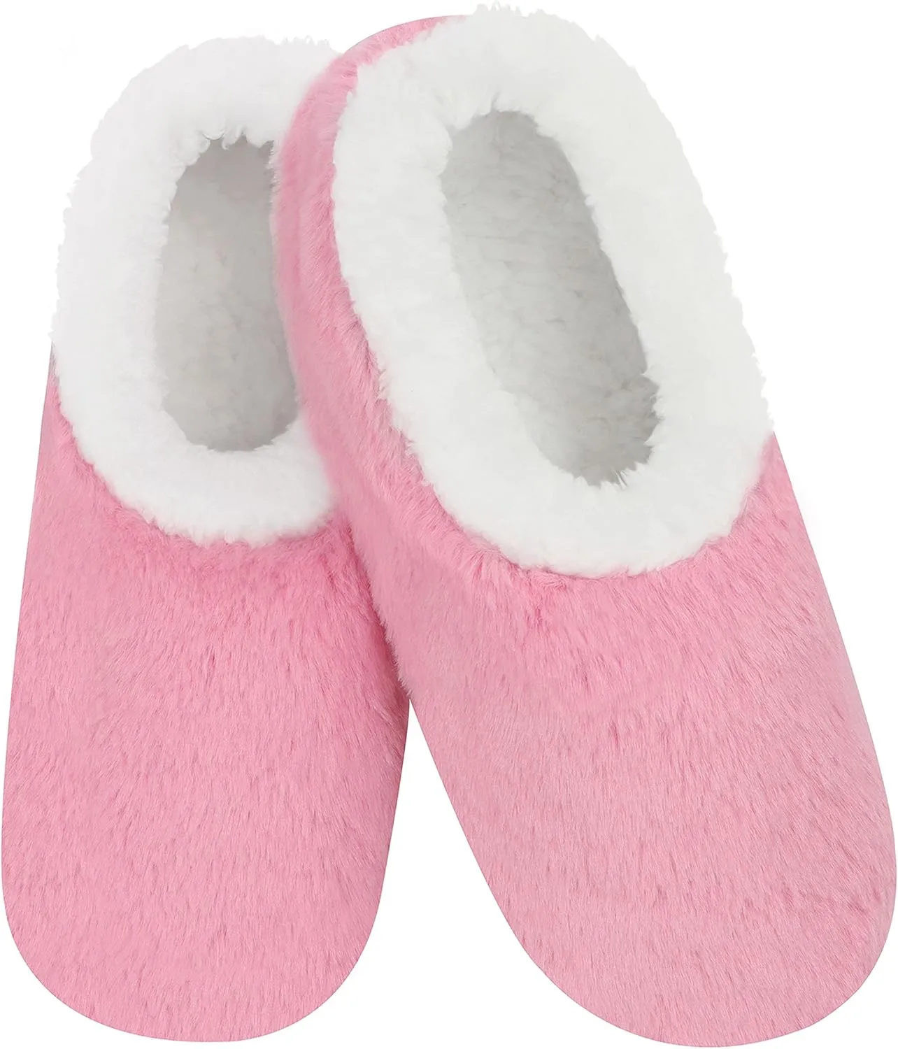 Snoozies Slipper Socks for Women Indoor, Cozy Sherpa-Lined Womens Slippers Non-Skid, Ladies Gifts