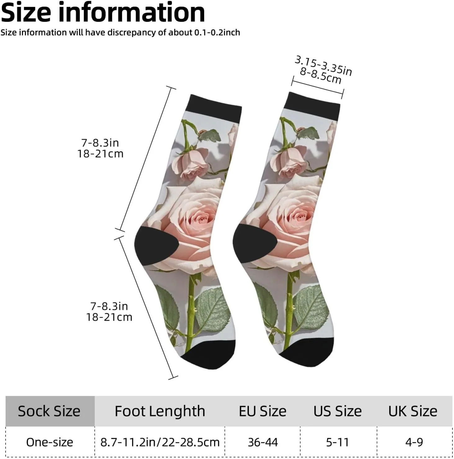 Socks for Women Men Breathable Moisture Wicking Boot Socks Blush Pink Rose Gold Warm Calf Socks